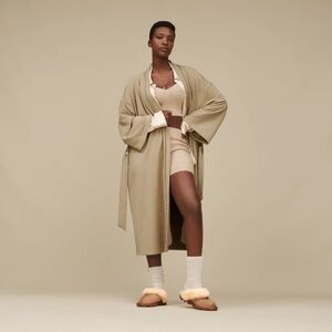 UGG Women’s Coquette Chestnut Brown Sheepskin Lined Mule Clogs